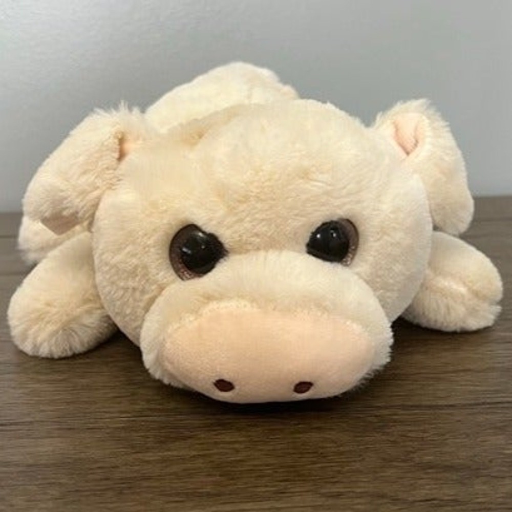 Walmart Cream Pig Plush Stuffed Animal Floppy Farm Piggy Beige Soft Toy 2019